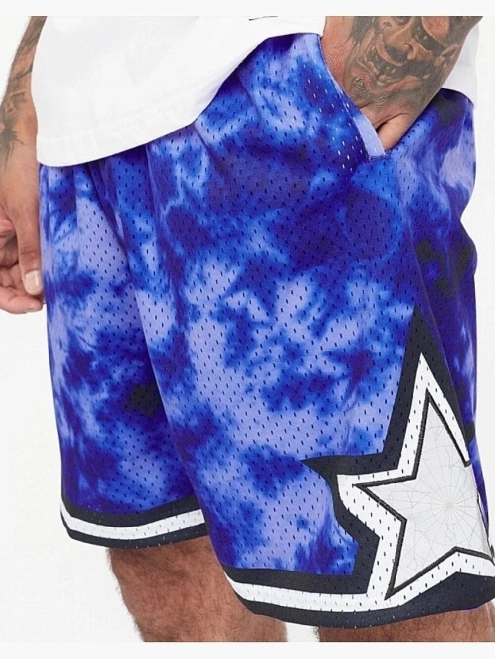 Mitchell & Ness NBA Swingman Galaxy Orlando Magic 1993 Blue Shorts Men’s Sz L